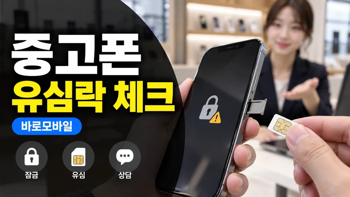 선불폰 중고폰 유심락, 유심이 안 잡힐 때 의심할 조건