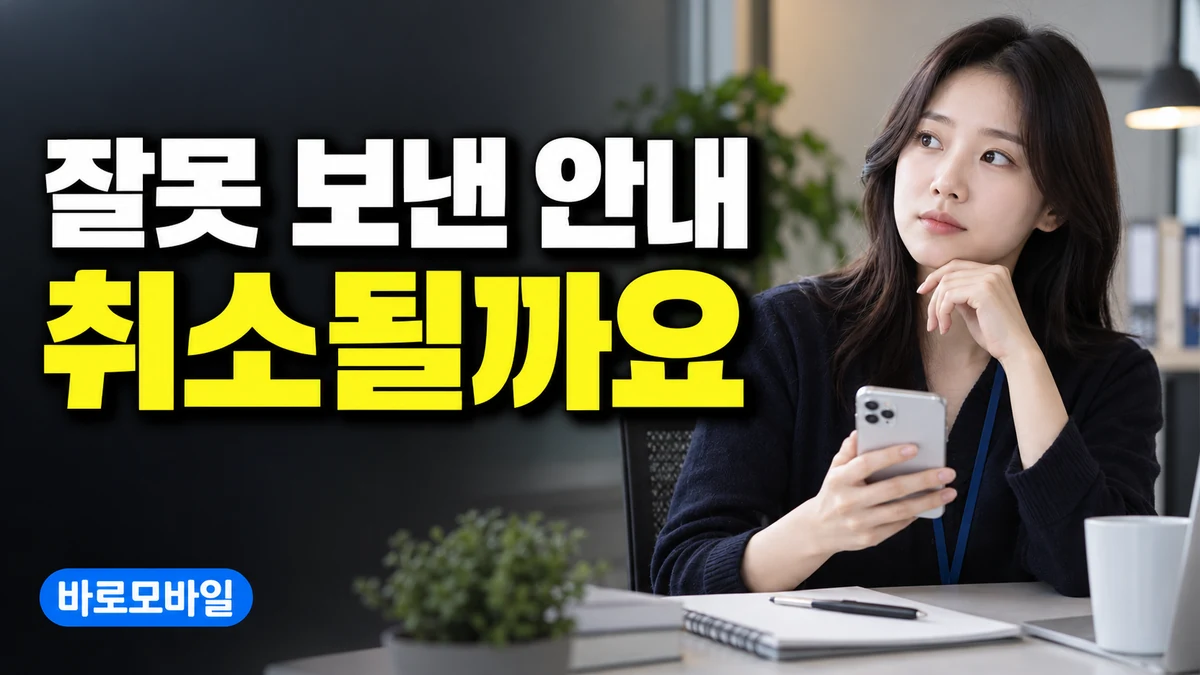 예약 안내를 잘못 보냈다면, 아이폰 메시지 전송 취소가 가능한 범위