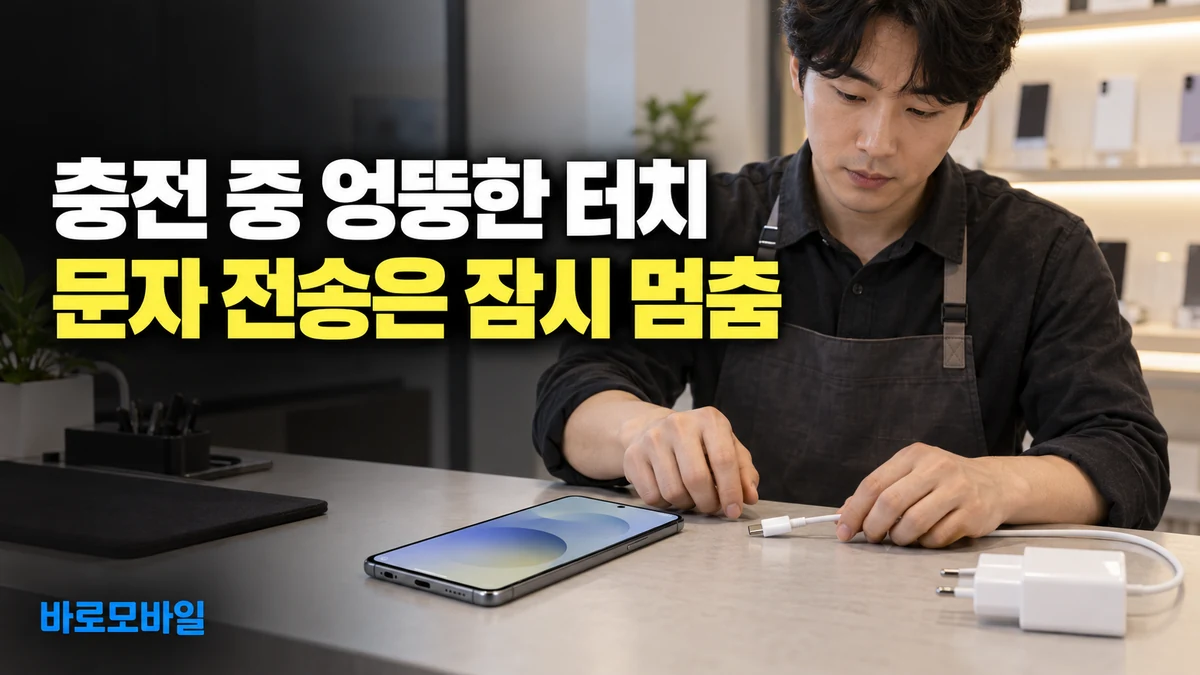 갤럭시가 충전할 때만 엉뚱하게 눌린다면, 고객 문자 전송부터 멈추세요