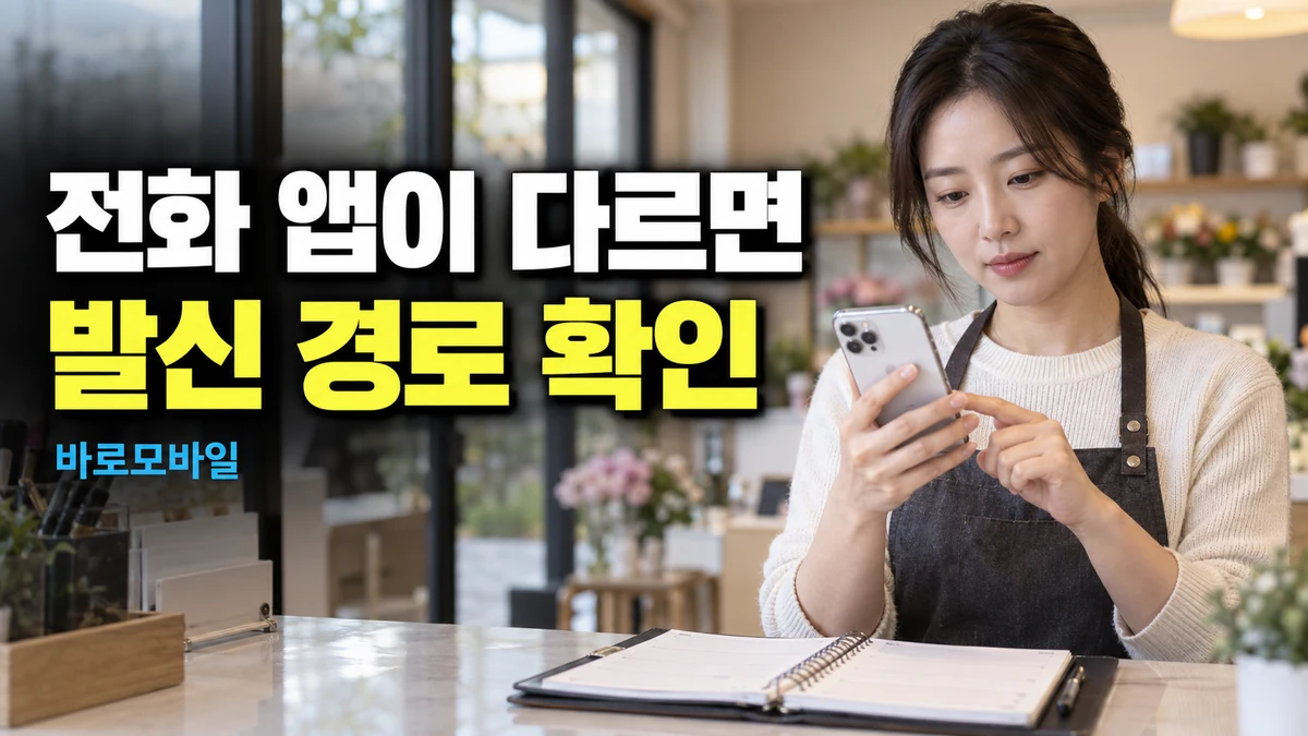 아이폰에서 고객 번호를 눌렀는데 다른 통화 앱이 열린다면, 기본 앱 확인