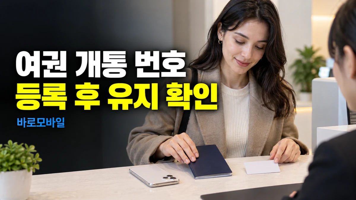 여권으로 만든 앤텔레콤 선불번호, 외국인등록 후 계속 쓰려면