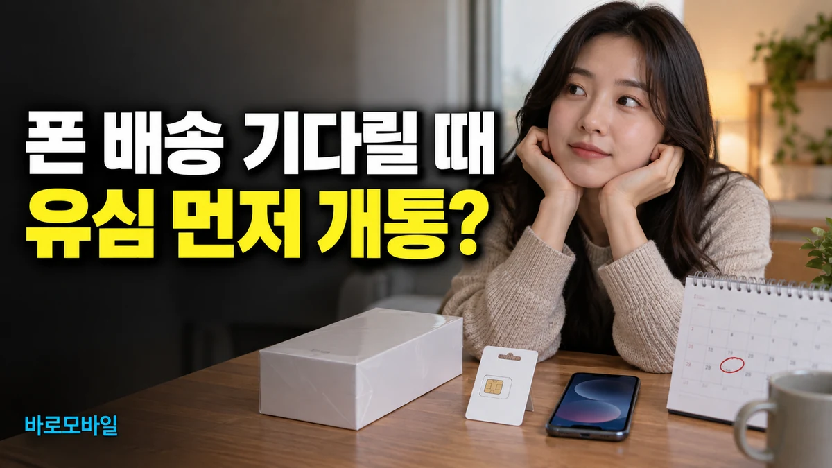 새 휴대폰이 아직 안 왔다면, 앤텔레콤 유심만 먼저 개통해도 될까