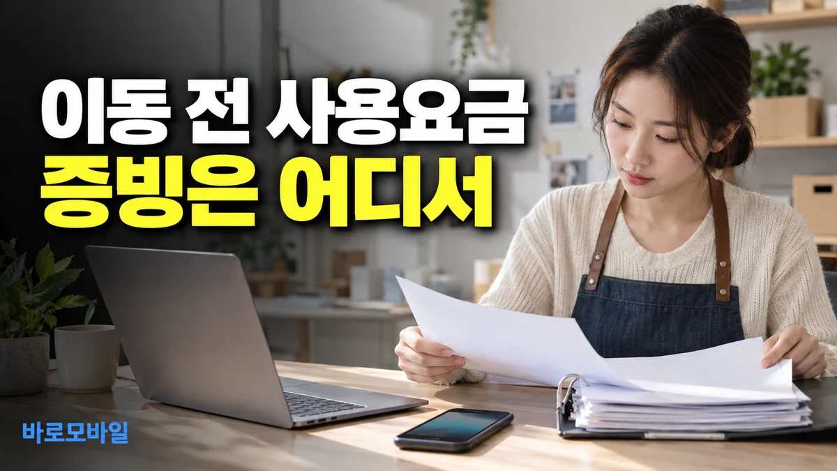 앤텔레콤에서 번호를 옮긴 뒤 예전 요금 세금계산서가 필요하다면, 발급처 확인
