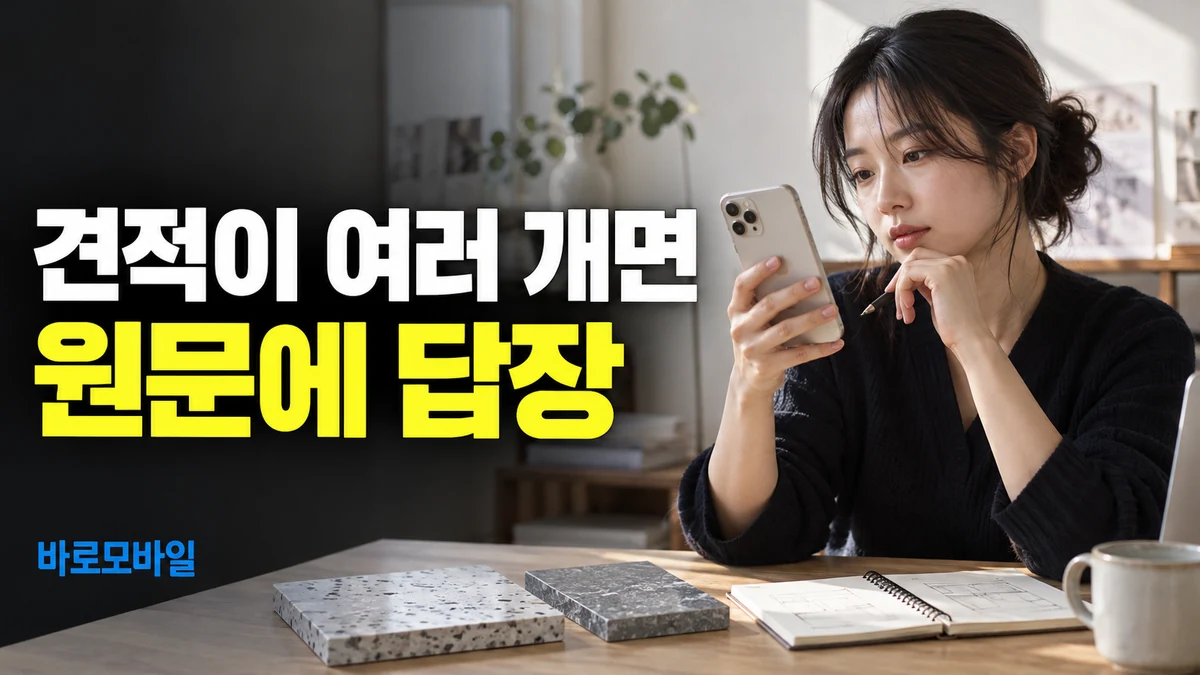 아이폰 고객 대화에 견적이 여러 개라면, 어느 메시지에 답했는지 남기기