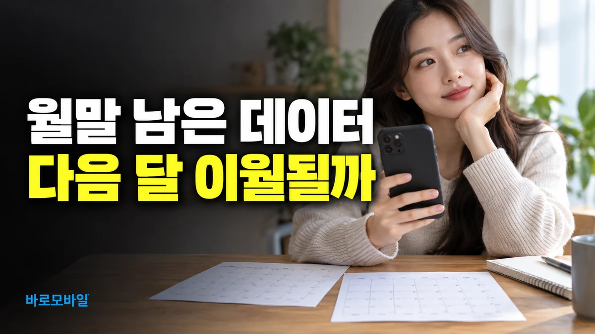 앤텔레콤 K망 선불 데이터가 월말에 남았다면, 다음 달 이월 여부 확인