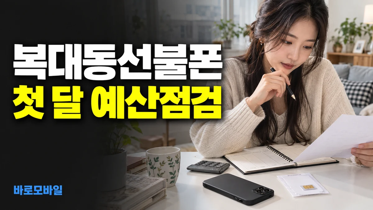 복대동선불폰 첫 달 예산이 정해졌다면 유심값과 첫 충전 나눠 보기