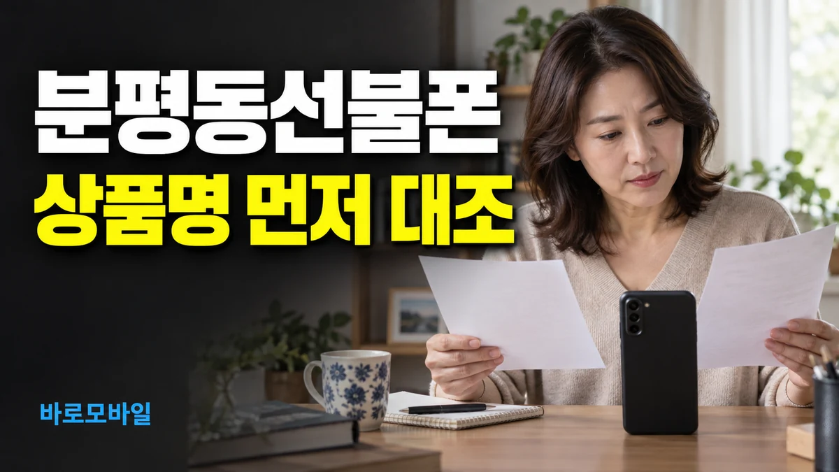 분평동선불폰 LG 5G 상품을 찾는데 요금표 이름이 다를 때