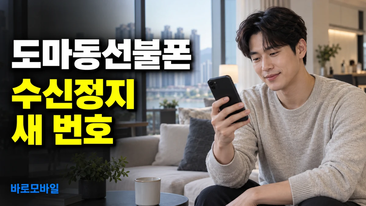 도마동선불폰 수신정지로 연락 못 받는다면 내 명의 번호부터