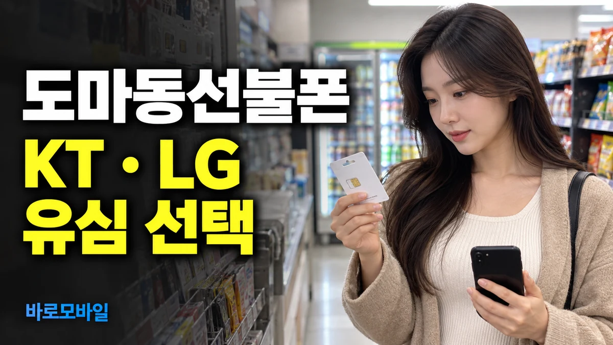 도마동선불폰 편의점 선불유심 처음 산다면 KT와 LG 고르는 법