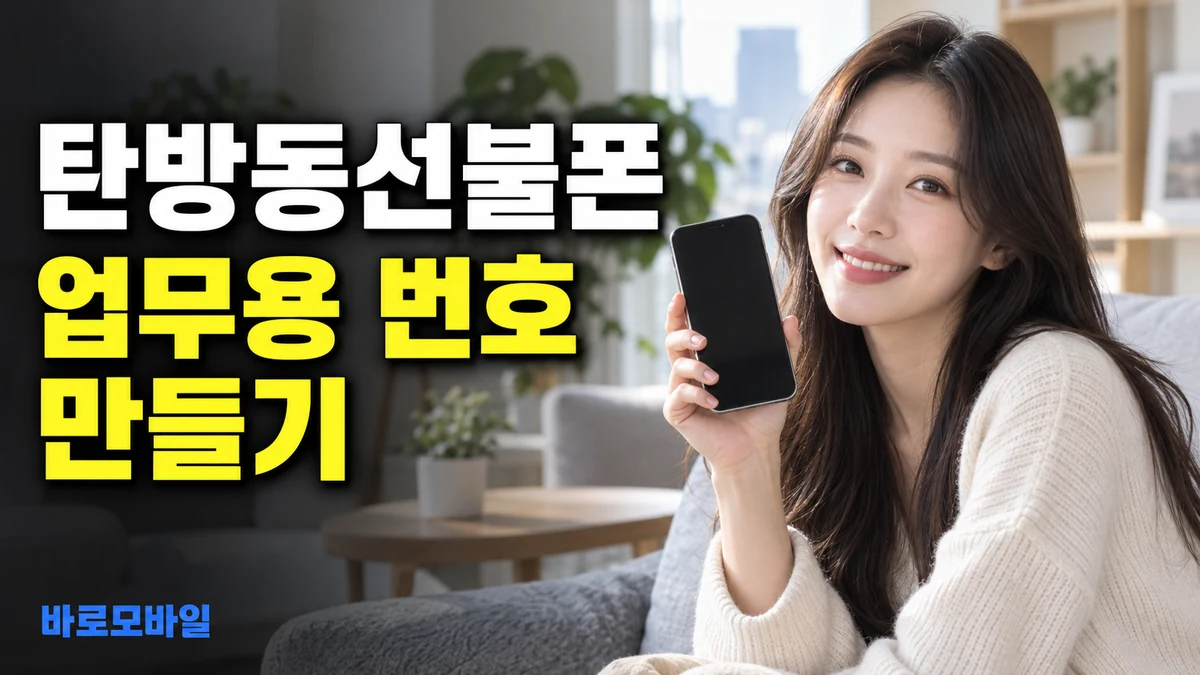 탄방동선불폰 업무용 선불폰 따로 개통할 때 준비물과 비용