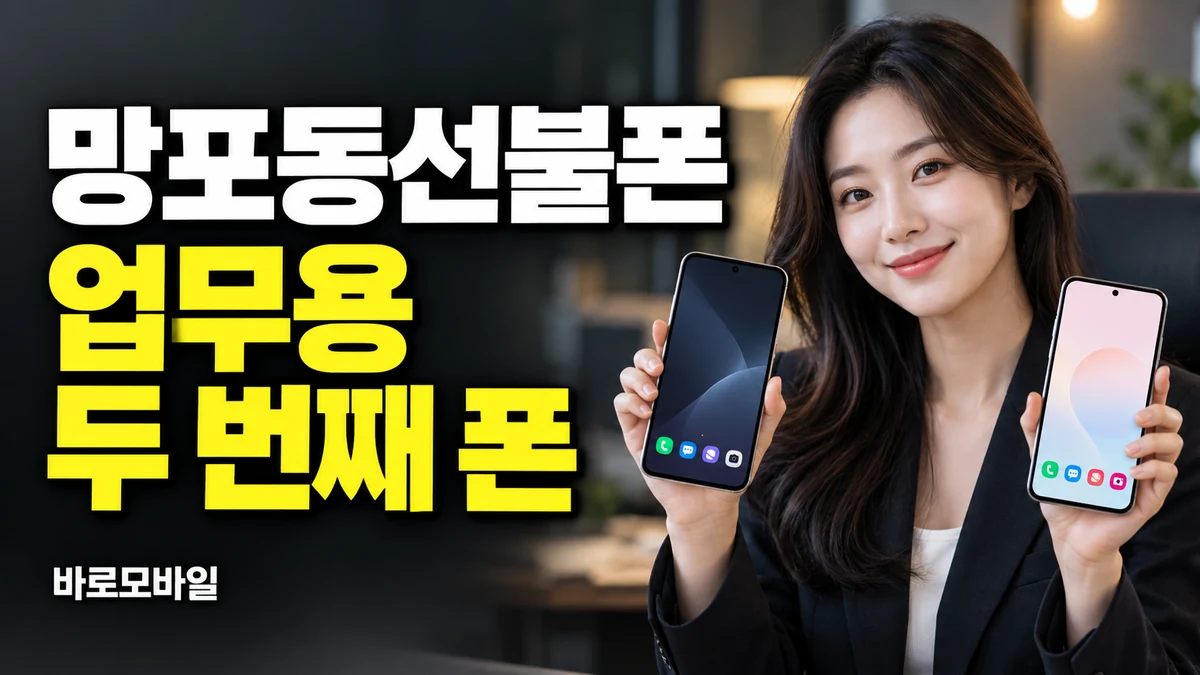 망포동선불폰 업무용 두 번째 번호는 공기계로 따로 개통하기