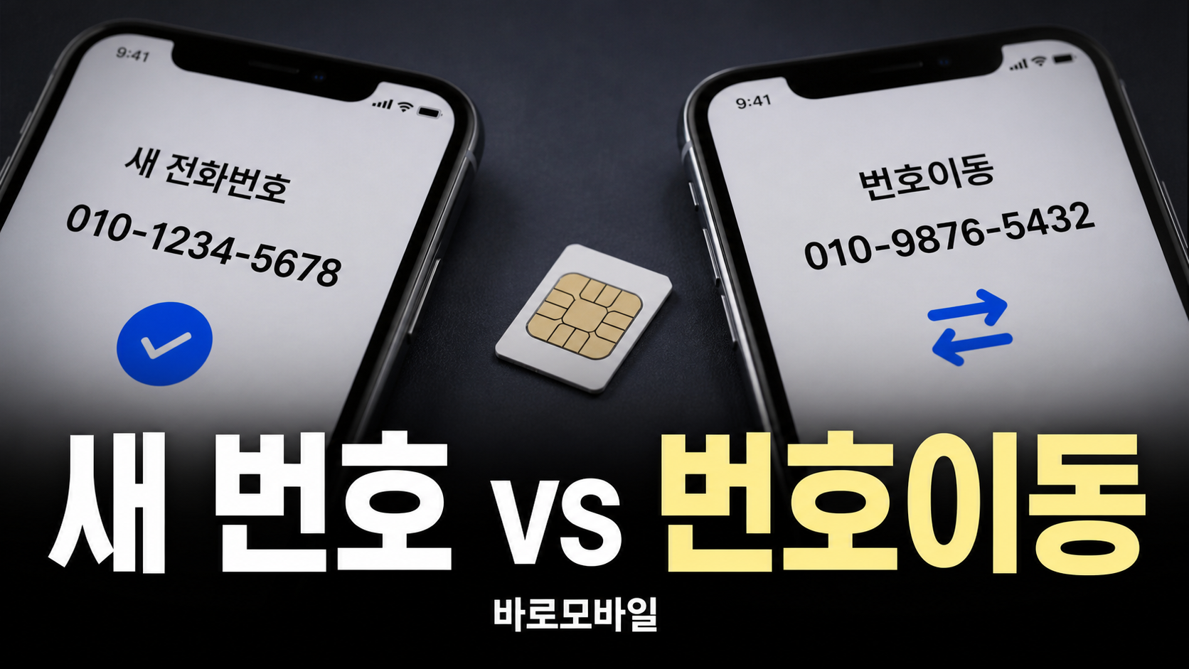 새 번호로 개통할지 기존 번호를 옮길지 판단 기준