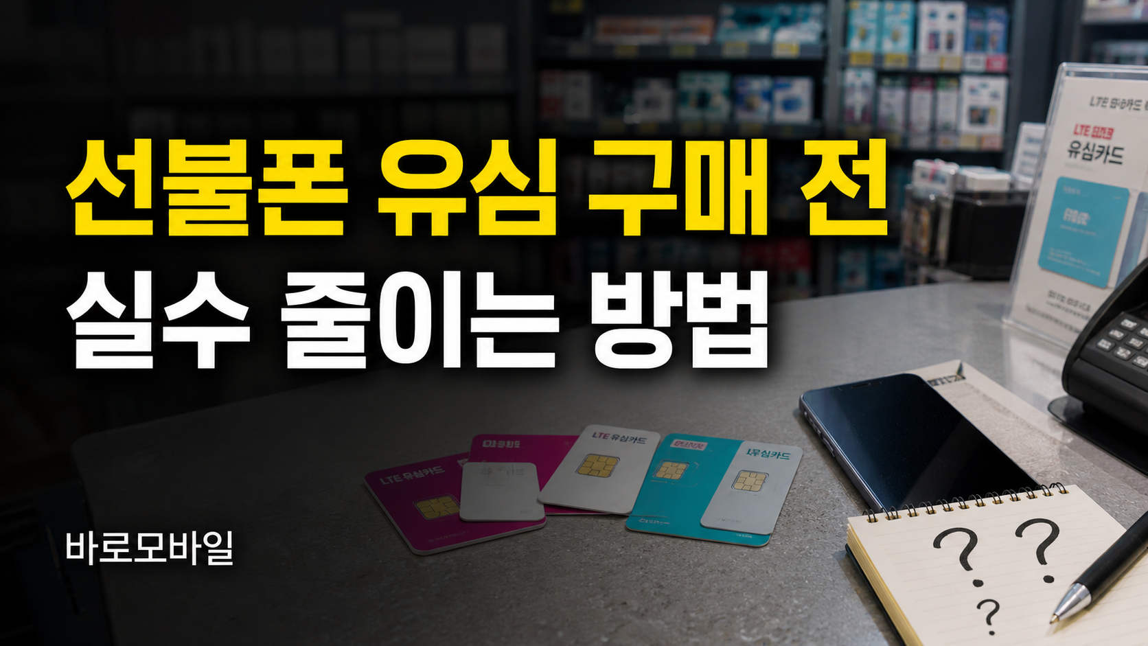 선불폰 유심 구매 전 실수 줄이는 방법, 편의점에서 고르기 전 확인할 것